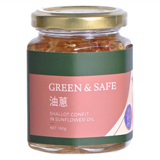 GREEN&SAFE 永豐餘生技 油蔥 (固形量40公克) 葵花油 紅蔥頭, 1罐, 150g