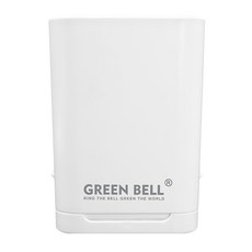 Green Bell 綠貝 無痕收納壁板系列 直式置物盒, 白色, 2個