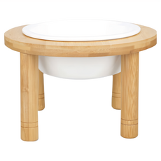 Catfeet 竹製圓形高腳單碗 大陶瓷碗, 約18cm*12cm, 520克, X-01-01, 1個