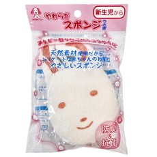 akachan honpo 阿卡將本舖 敏感肌膚洗澡海棉, 小兔, 1個