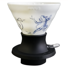 HARIO 好璃奧 橘吉 V60浸漬式濾杯 聯名款 T-SSDC-200-W-CG 鳥獸戲畫, 1個