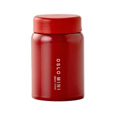 OSLO 迷你食物悶燒罐，真空保溫食物罐，280ml, 紅色, 1個