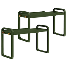 Mega 簡約多功能伸縮收納架, 質感綠, 2個