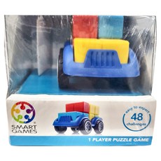 SMART GAMES 迷你吉普車，48個挑戰卡，增進空間概念，1人遊戲, 1個, Multicolor