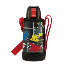 Skater 保冷直飲式不鏽鋼水壺含保護套 KSTCH6, 寶可夢, 600ml, 1個