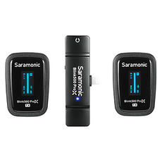 Saramonic楓笛 Blink500 ProX B4 無線麥克風系統 一對二 2.4GHz 降噪 相容多設備, 1個
