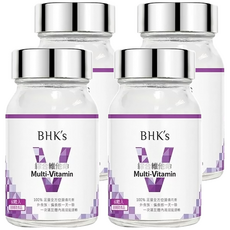 BHK's 綜合維他命錠，13種關鍵營養，補充飲食缺口, 60錠, 4罐