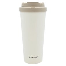 LocknLock 樂扣樂扣 溫感保溫咖啡杯, 象牙白, 550ml, 1個