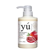 yu 東方森草 寵物 犬貓 沐浴乳 紅石榴豐盈, 400ml, 1瓶