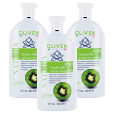 CLIVEN 香草森林 奇異果身體乳 水感型 均勻膚色 深層保濕 平衡皮脂分泌 義大利進口, 300ml, 3瓶