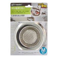 haodex 廚房用品 不銹鋼水槽過濾網, 2入, 有效過濾殘渣 (米粒、髮絲), 適用於廚房、浴室、浴缸、洗衣間、洗臉盆, 1組