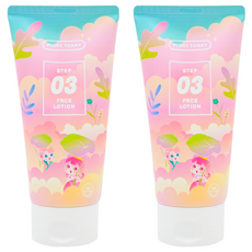 PINKY TONKY 兒童臉部潤膚露, 積雪草提取物 鎮定舒緩肌膚, 保濕滋潤, 清爽不黏膩, 11歲以上適用, 150ml, 2條