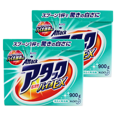 Attack 一匙靈 柔軟劑添加香水濃縮洗衣粉, 花香, 綠色, 900g, 2盒