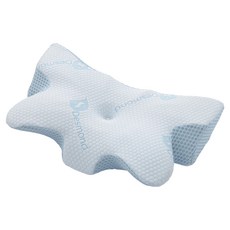 Ishur 伊舒爾 急凍涼感蝶翼枕, 石墨烯/冰絲面料, 支撐頸椎, 60 × 40 × 12cn, 1個, 藍色