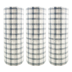 SHIMOYAMA 印花風吸油去汙拋棄式不織布抹布 格紋, 30張, 3捲