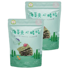 NATURMI 幸福米寶 海苔夾心脆脆 全素 非油炸 無防腐劑 無化學添加 適合12個月以上, 紫米芝麻, 30g, 2包