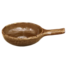 日本制 貽釉耐熱片手鍋 - 萬古燒, 陶瓷材質, 15cm, XL11013-35, 1個