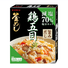 Yamamori 山森 炊飯調味素 減鹽70% 雞肉五目風味, 140g, 1盒