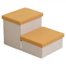 MH家居 寵物收納階梯 2層 黃色, 53 x 33 x 30cm, 1個