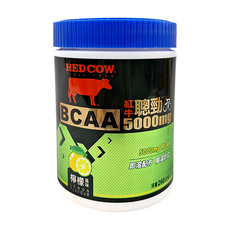 RED COW 紅牛 聰勁即溶BCAA 5000mg 檸檬風味, 260g, 1罐