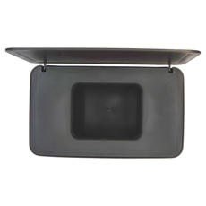 加大密封口罩紙巾加大收納盒 21 x 12 x 10cm, 極簡黑, 1個