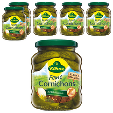 Kuhne 冠利 德式酸小黃瓜，含蒔蘿及洋蔥, 330g, 370ml, 6罐