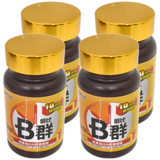 信東生技 倍比B群雙層錠 (牛磺酸升級配方), 10小時緩效釋放, 30顆, 4盒