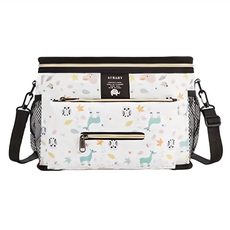 韓國新款推車掛袋 五代 - 快樂森林, 帆布+防水層, 31 x 13 x 22 公分, 快樂森林 白色, 1個