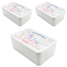 收納王妃 三麗鷗 濕紙巾盒, 大耳狗城堡, 3個