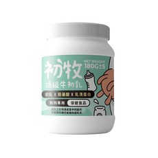 nu4PET 陪心寵糧 初牧 頂級牛初乳粉 犬用 180g, 無乳糖 無蔗糖, 牛乳, 1罐