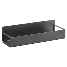 德利生活 磁吸式冰箱收納置物架 金屬烤漆 簡約黑, 1個