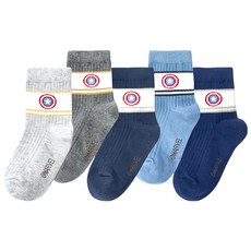 MARVEL 漫威 CAPTAIN AMERICA 美國隊長 復仇者聯盟卡通兒童襪, 5雙/組, 混合, 16~18cm