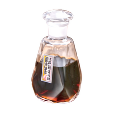 IWASAWA 江戶不溢醬油瓶 蘇打石灰玻璃材質 日本產, 100ml, 1瓶