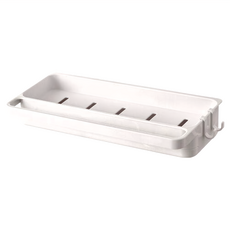 懶角落 壁掛抹布瀝水架 白色 多功能收納, 12.2 x 26 x 4.6cm, 1個