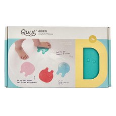 QUUt 止滑吸盤貼 Set 16個 章魚 不含BPA 不含鄰苯二甲酸酯, 1盒