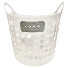 inomata COMO 置物籃, 日本製造, 白色, 39cm x 41.5cm