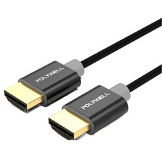 POLYWELL 寶利威爾 HDMI 4K極細線 3m 黑色, PW15-W60-T030, 1條