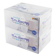 PURE SUNDAY 可重複水洗使用 多用途抹布 Set 50張, 2盒