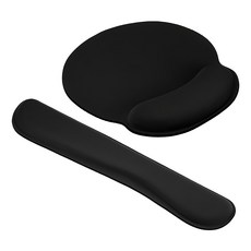 AHOYE 記憶棉紓壓鍵盤墊/滑鼠墊/護腕墊/手腕支撐墊, 1組, 單一顏色