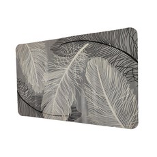 軟式科技絨吸水防滑地墊, 片飛羽, 1個