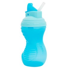 munchkin 滿趣健 好握吸管防漏杯 296ml, 不含BPA, 12個月以上適用, 藍色, 1個