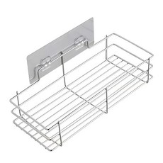 EDISH 無痕不鏽鋼置物架 Set 2, 尺寸30x11.5x11cm, 1組