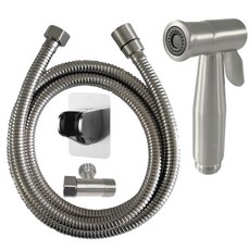 LEADER 麗達 多用途不繡鋼沖洗全配組 1.5m 搭黏貼掛座 NA102-15 255 x 155 x 100cm 金屬 480g, 1個