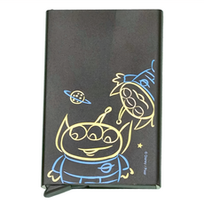 Disney 迪士尼 返校日自動金屬名片盒 BF133 9.5 x 6.2cm, 三眼怪 黑色, 1個
