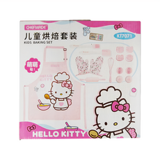 CHEFMADE 學廚 Hello Kitty 兒童烘焙套裝, 粉紅色, 1組