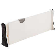 伸縮式抽屜隔板, 白色, 1個