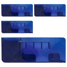 無痕免釘壁掛吹風機置物架, 藍色, 21.8cmx11cmx8.6cm, 4個