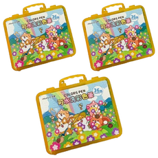 PENROTE 筆樂 柴語錄可水洗彩色筆, 36色, 3盒