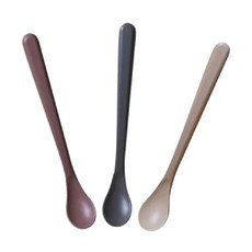 cink 餵食湯匙 三入組, 米色 + 紫色 + 灰色, 1組