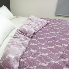 貝淇小舖 鱷魚Crocodile 石墨烯毯被 雙人180 x 210cm 粉紫 2.9kg 1個, 粉紫色